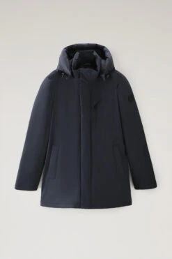 Woolrich Mountain Parka In Tessuto Elasticizzato - Uomo - Blu -Offerta Economica Vestiario CFWOOU0464MRUT0102 3989 4