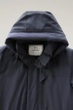 Woolrich Mountain Parka In Tessuto Elasticizzato - Uomo - Blu -Offerta Economica Vestiario CFWOOU0464MRUT0102 3989 5