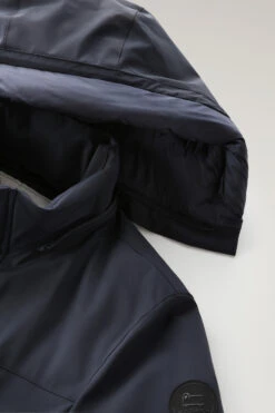 Woolrich Mountain Parka In Tessuto Elasticizzato - Uomo - Blu -Offerta Economica Vestiario CFWOOU0464MRUT0102 3989 6