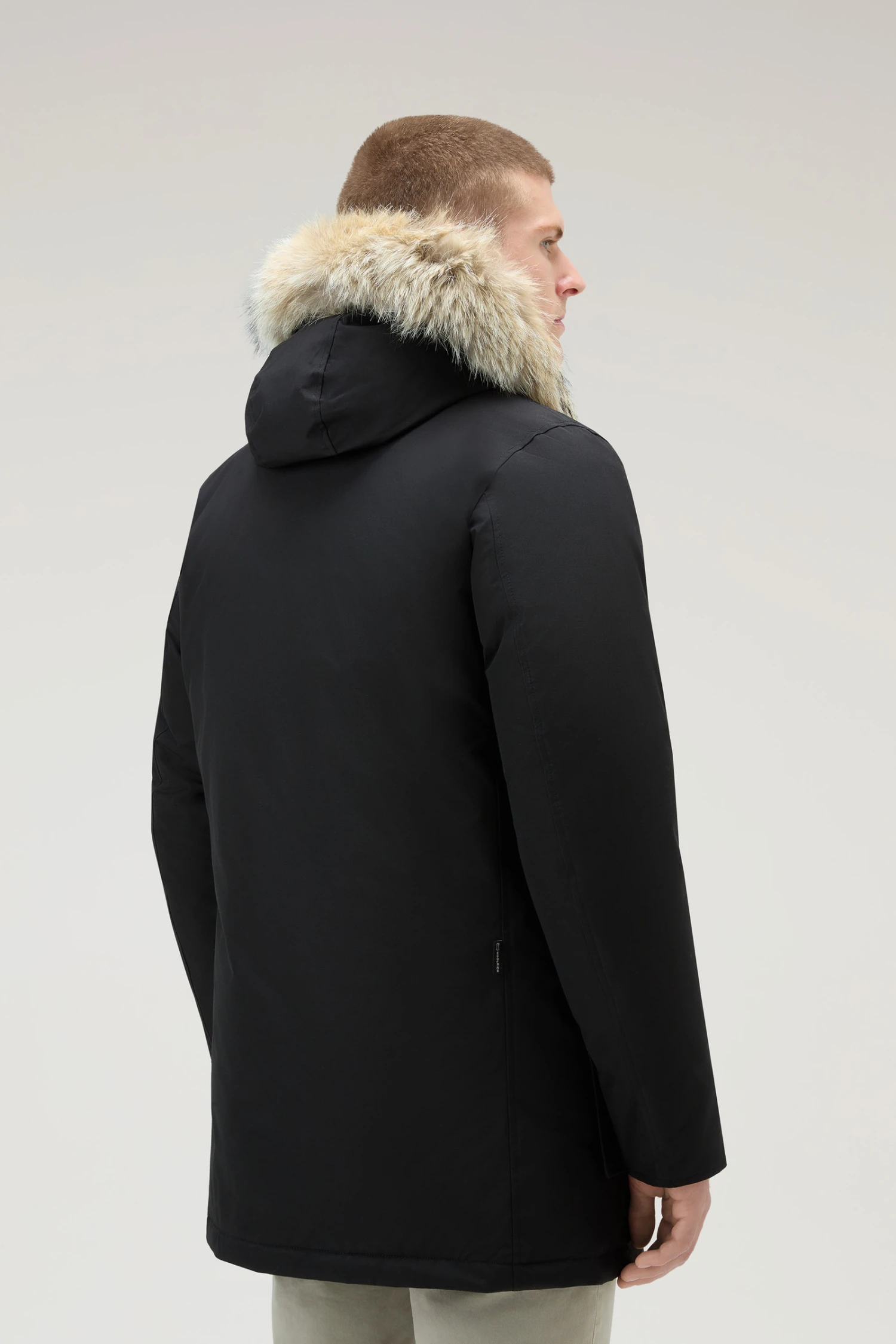 Woolrich Arctic Parka In Ramar Cloth Con Pelliccia Removibile - Uomo - Nero 5 Woolrich Arctic Parka In Ramar Cloth Con Pelliccia Removibile - Uomo - Nero - immagine 3