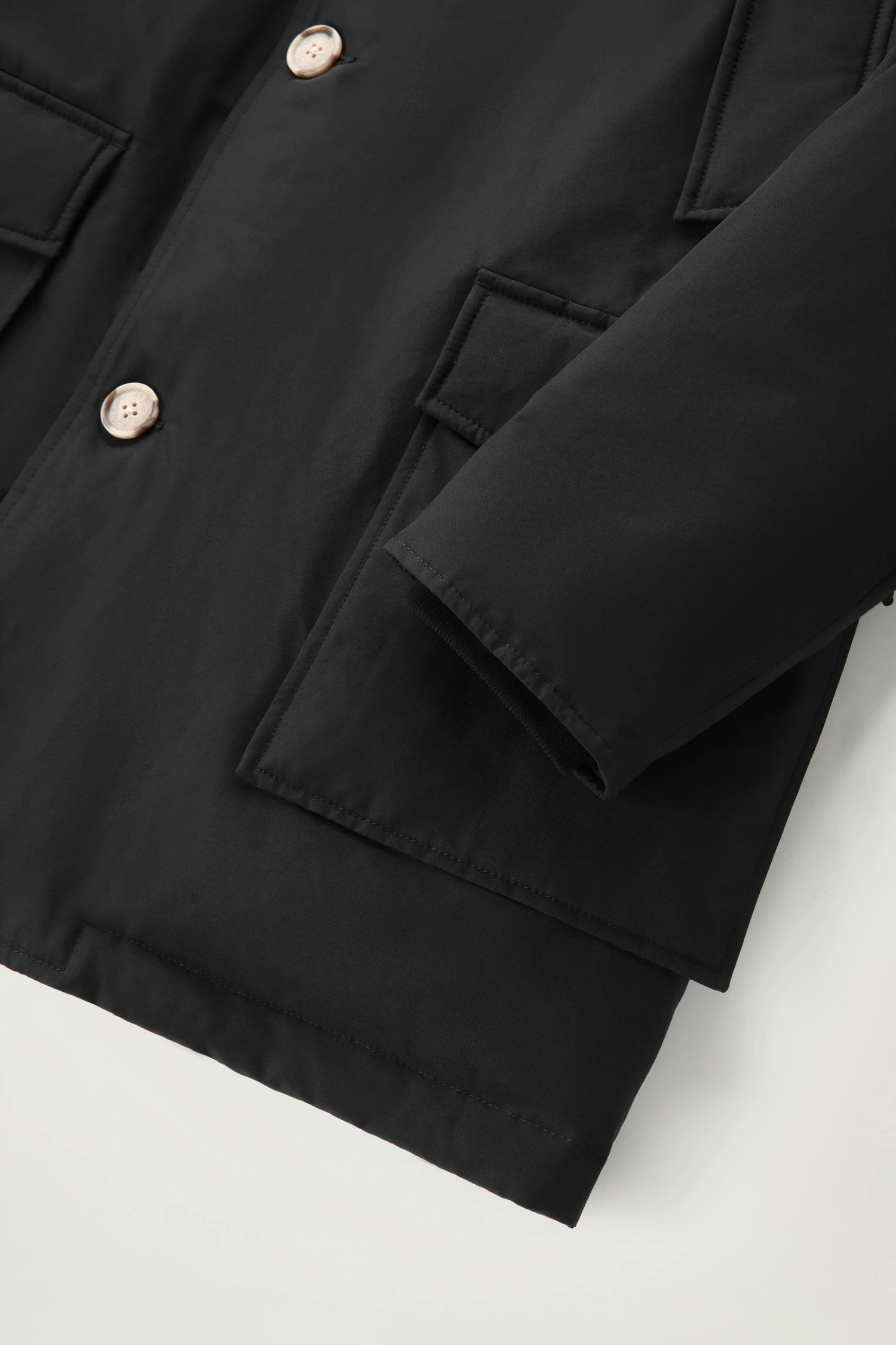 Woolrich Arctic Parka In Ramar Cloth Con Pelliccia Removibile - Uomo - Nero 10 Woolrich Arctic Parka In Ramar Cloth Con Pelliccia Removibile - Uomo - Nero - immagine 8