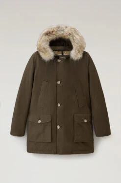 Woolrich Arctic Parka In Ramar Cloth Con Pelliccia Removibile - Uomo - Verde -Offerta Economica Vestiario CFWOOU0482MRUT0001 DAG 4