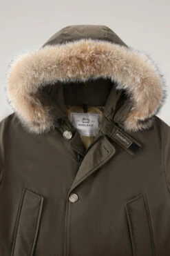 Woolrich Arctic Parka In Ramar Cloth Con Pelliccia Removibile - Uomo - Verde -Offerta Economica Vestiario CFWOOU0482MRUT0001 DAG 5