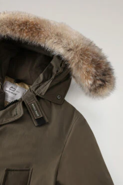 Woolrich Arctic Parka In Ramar Cloth Con Pelliccia Removibile - Uomo - Verde -Offerta Economica Vestiario CFWOOU0482MRUT0001 DAG 6