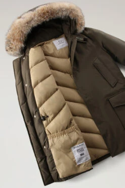 Woolrich Arctic Parka In Ramar Cloth Con Pelliccia Removibile - Uomo - Verde -Offerta Economica Vestiario CFWOOU0482MRUT0001 DAG 8