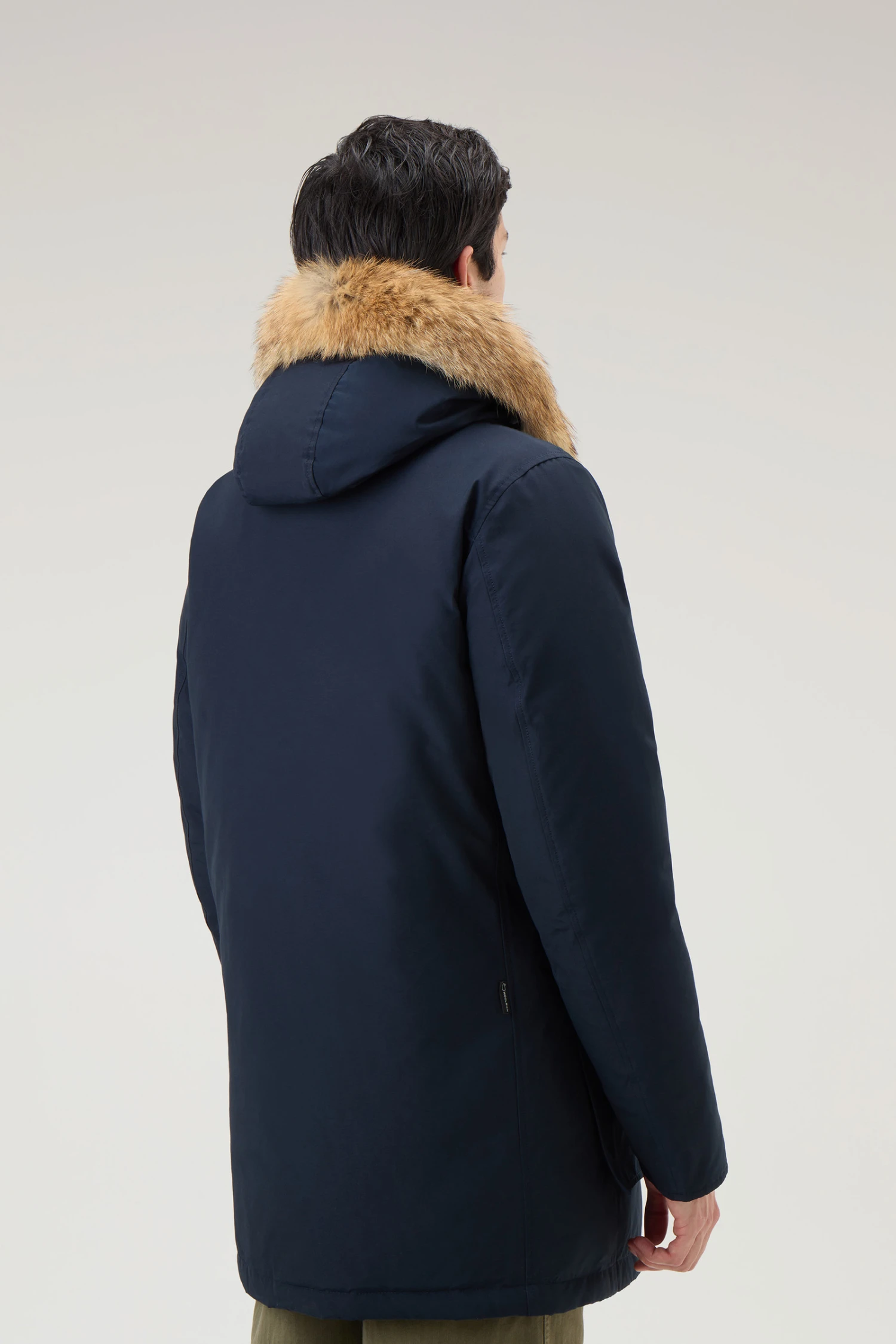 Woolrich Arctic Parka In Ramar Cloth Con Pelliccia Removibile - Uomo - Blu 5 Woolrich Arctic Parka In Ramar Cloth Con Pelliccia Removibile - Uomo - Blu - immagine 3