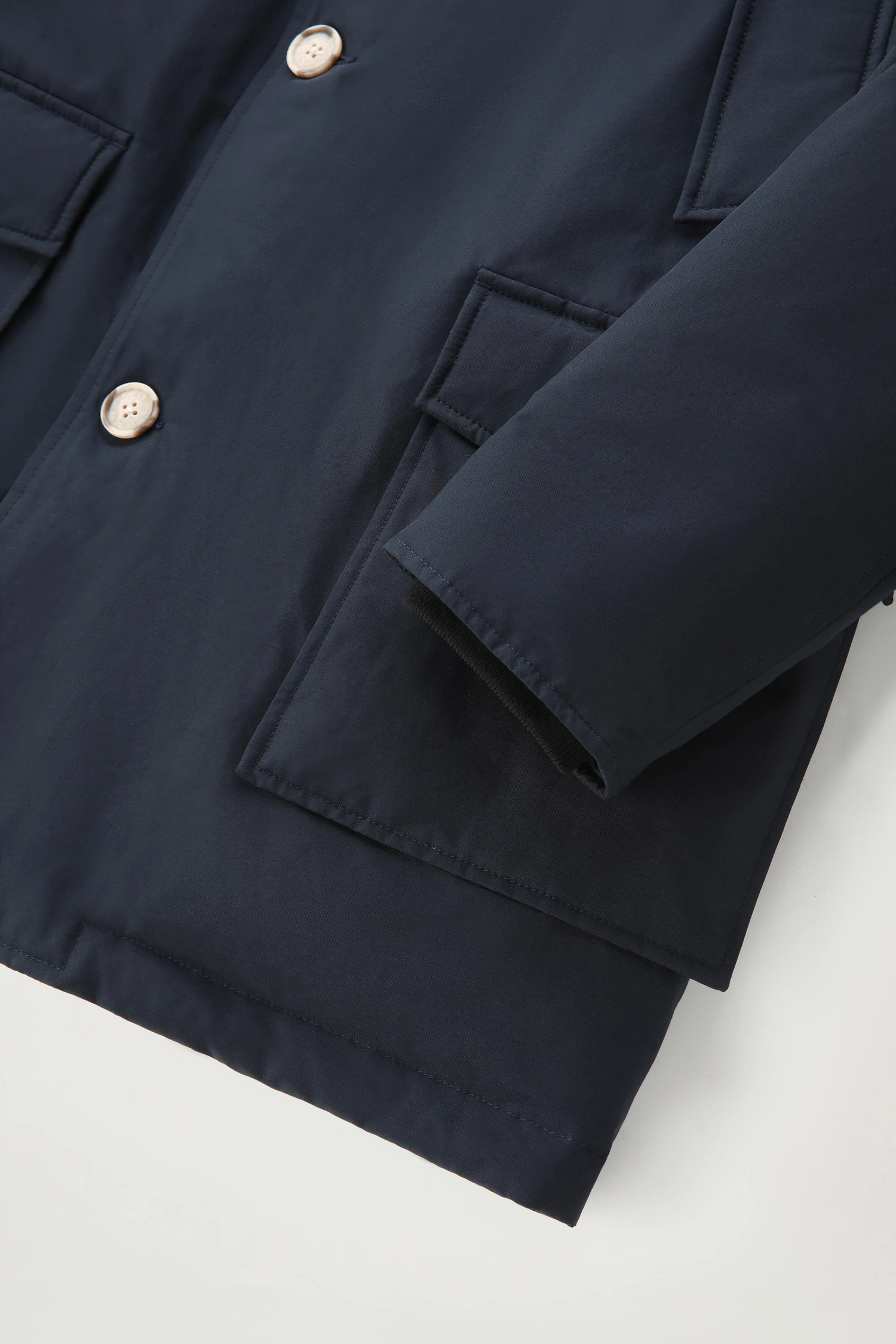 Woolrich Arctic Parka In Ramar Cloth Con Pelliccia Removibile - Uomo - Blu 10 Woolrich Arctic Parka In Ramar Cloth Con Pelliccia Removibile - Uomo - Blu - immagine 8