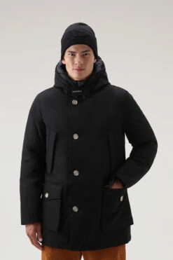 Woolrich Arctic Parka In Ramar Cloth - Uomo - Nero