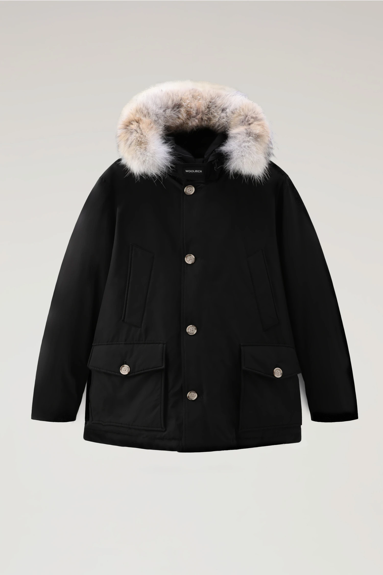 Woolrich Arctic Anorak In Ramar Cloth Con Pelliccia Removibile - Uomo - Nero 8 Woolrich Arctic Anorak In Ramar Cloth Con Pelliccia Removibile - Uomo - Nero - immagine 6