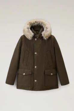 Woolrich Arctic Anorak In Ramar Cloth Con Pelliccia Removibile - Uomo - Verde 18 Woolrich Arctic Anorak In Ramar Cloth Con Pelliccia Removibile - Uomo - Verde -Offerta Economica Vestiario CFWOOU0484MRUT0001 DAG 5
