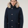Woolrich Arctic Anorak In Ramar Cloth Con Pelliccia Removibile - Uomo - Blu -Offerta Economica Vestiario CFWOOU0484MRUT0001 MLB