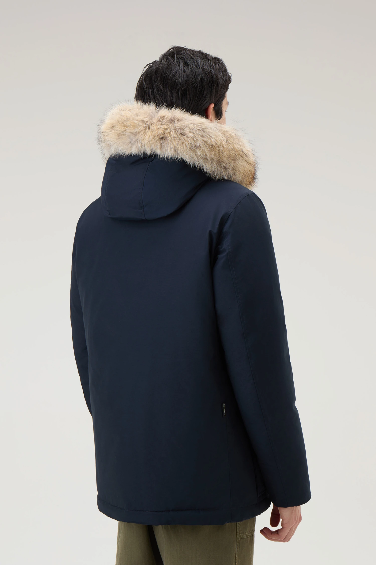 Woolrich Arctic Anorak In Ramar Cloth Con Pelliccia Removibile - Uomo - Blu 5 Woolrich Arctic Anorak In Ramar Cloth Con Pelliccia Removibile - Uomo - Blu - immagine 3
