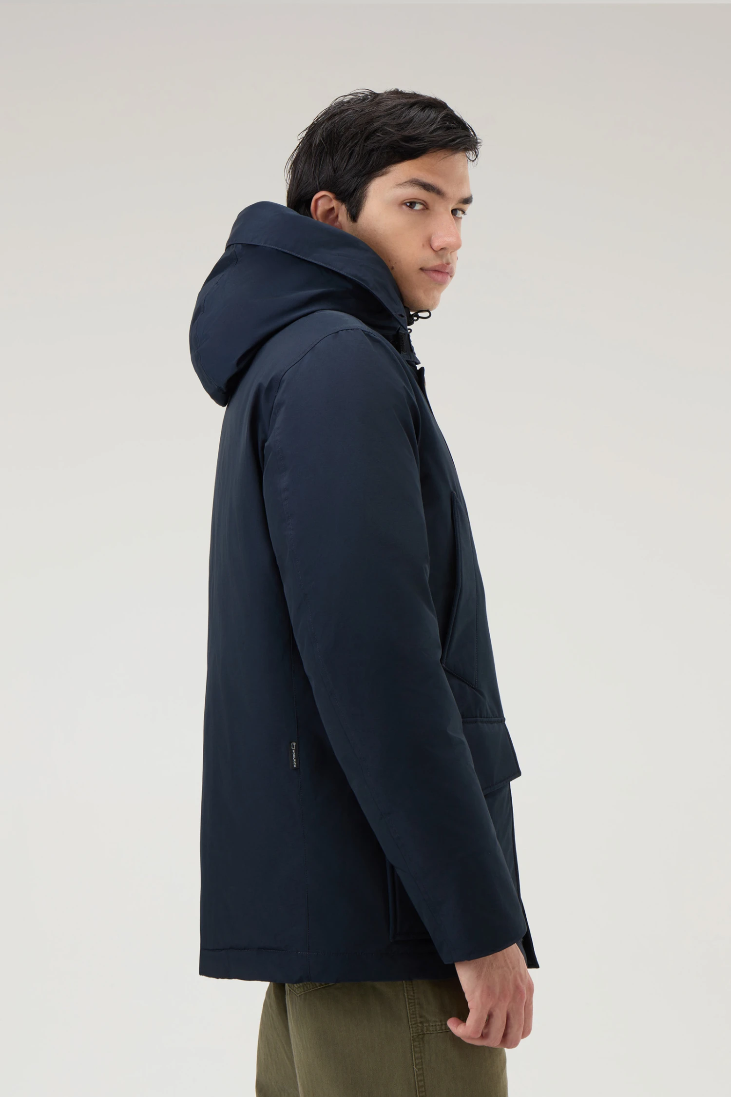 Woolrich Arctic Anorak In Ramar Cloth Con Pelliccia Removibile - Uomo - Blu 6 Woolrich Arctic Anorak In Ramar Cloth Con Pelliccia Removibile - Uomo - Blu - immagine 4