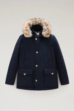 Woolrich Arctic Anorak In Ramar Cloth Con Pelliccia Removibile - Uomo - Blu 18 Woolrich Arctic Anorak In Ramar Cloth Con Pelliccia Removibile - Uomo - Blu -Offerta Economica Vestiario CFWOOU0484MRUT0001 MLB 5