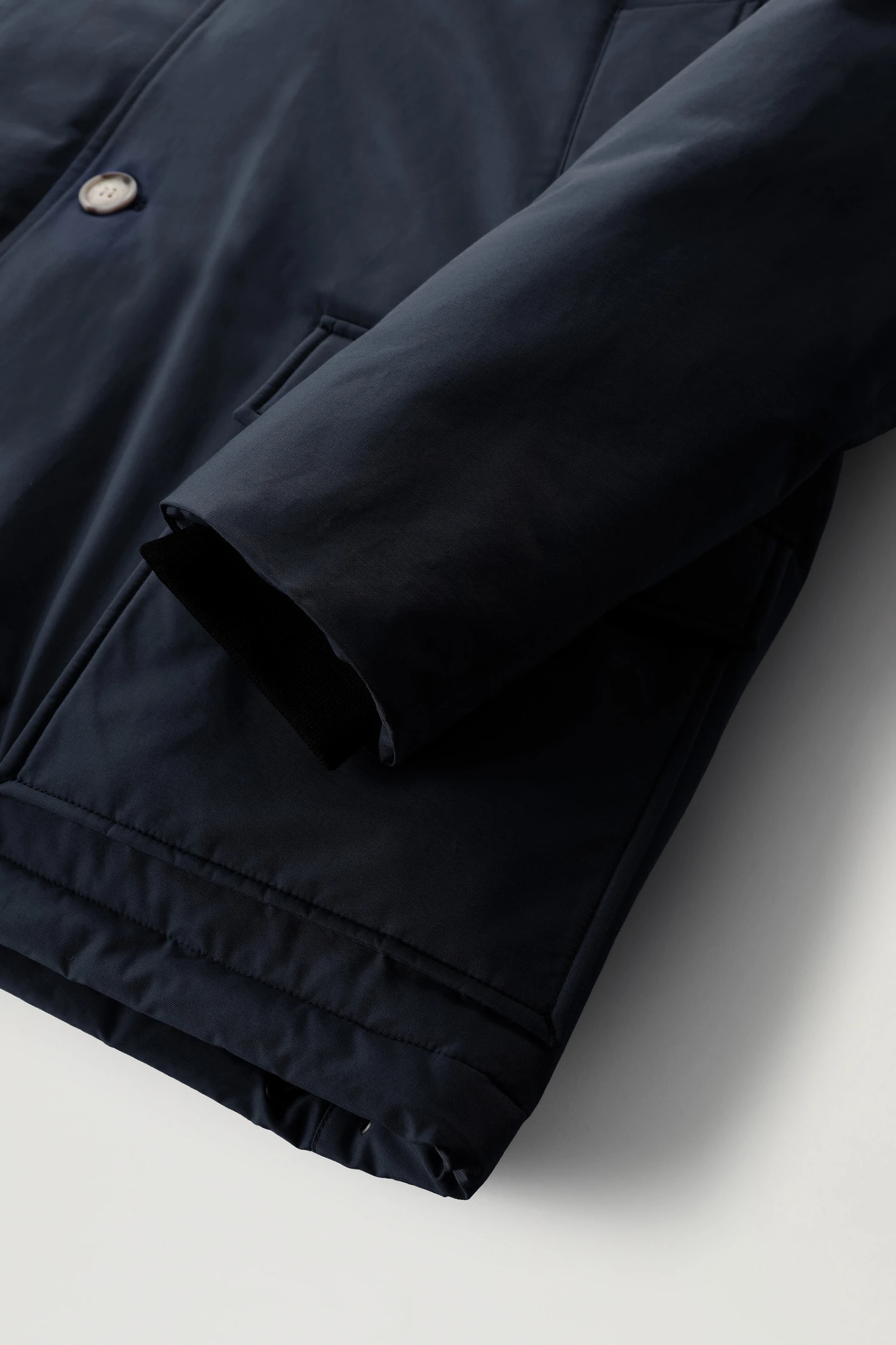 Woolrich Arctic Anorak In Ramar Cloth Con Pelliccia Removibile - Uomo - Blu 11 Woolrich Arctic Anorak In Ramar Cloth Con Pelliccia Removibile - Uomo - Blu - immagine 9