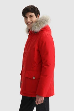 Woolrich Arctic Anorak In Ramar Cloth Con Pelliccia Removibile - Uomo - Rosso 14 Woolrich Arctic Anorak In Ramar Cloth Con Pelliccia Removibile - Uomo - Rosso -Offerta Economica Vestiario CFWOOU0484MRUT0001 MSC 2