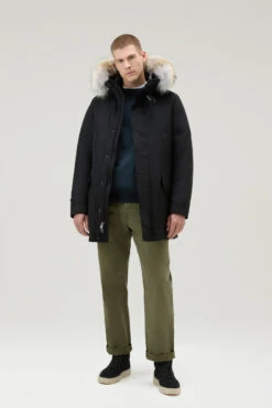 Woolrich Polar Parka In Ramar Cloth Con Collo Alto E Bordo In Pelliccia - Uomo - Nero 14 Woolrich Polar Parka In Ramar Cloth Con Collo Alto E Bordo In Pelliccia - Uomo - Nero -Offerta Economica Vestiario CFWOOU0486MRUT0001 BLK 1