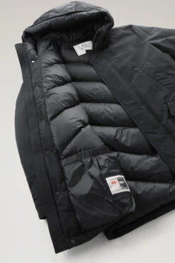 Woolrich Polar Parka In Ramar Cloth Con Collo Alto - Uomo - Nero -Offerta Economica Vestiario CFWOOU0487MRUT0001 BLK 8