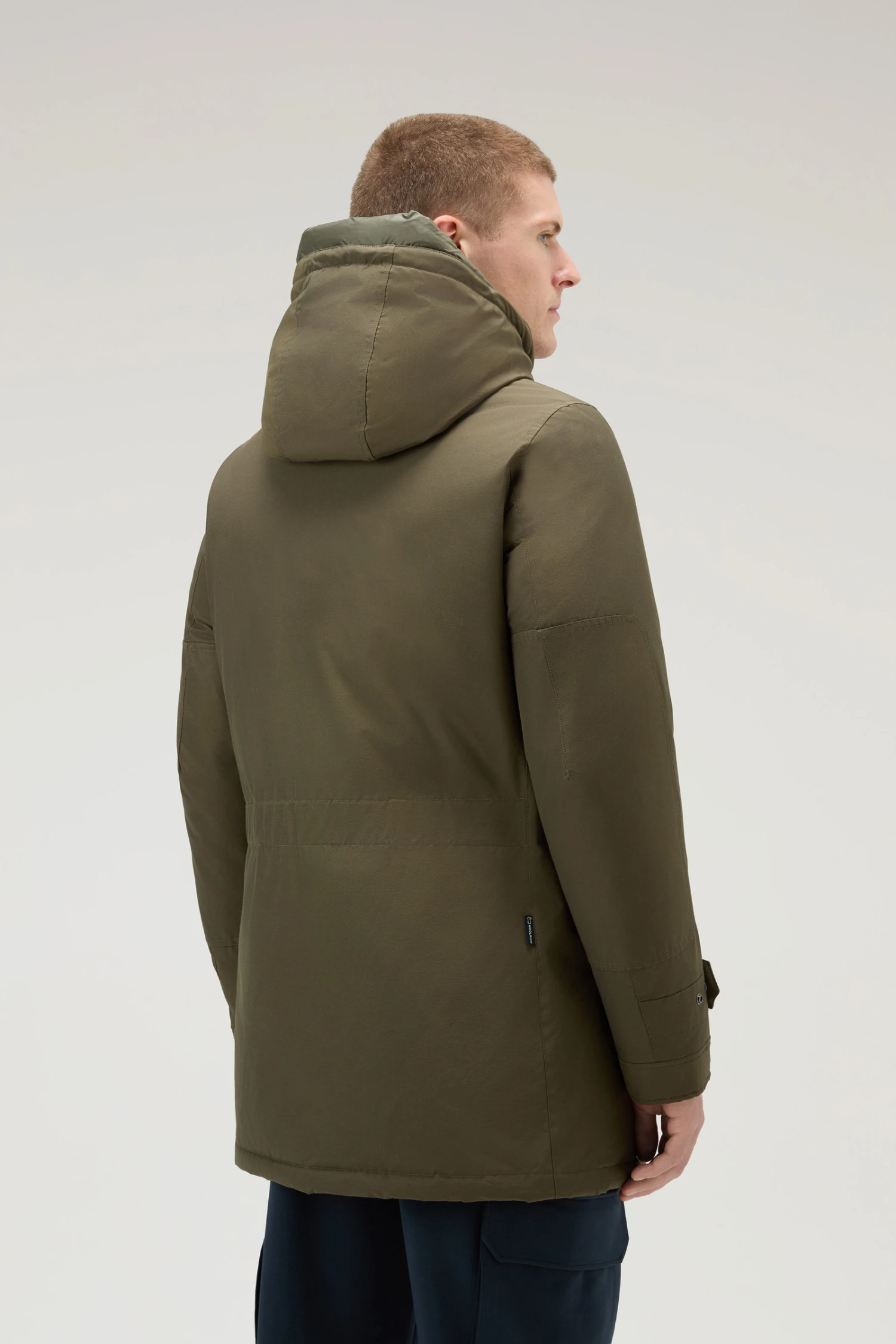 Woolrich Polar Parka In Ramar Cloth Con Collo Alto - Uomo - Verde 5 Woolrich Polar Parka In Ramar Cloth Con Collo Alto - Uomo - Verde - immagine 3