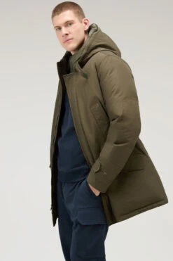 Woolrich Polar Parka In Ramar Cloth Con Collo Alto - Uomo - Verde 15 Woolrich Polar Parka In Ramar Cloth Con Collo Alto - Uomo - Verde -Offerta Economica Vestiario CFWOOU0487MRUT0001 DAG 3