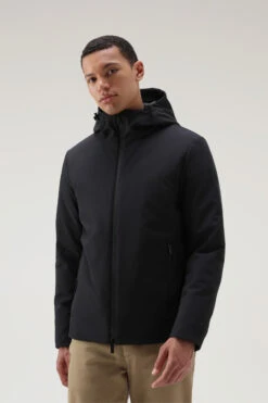 Woolrich Giacca Pacific In Softshell - Uomo - Nero