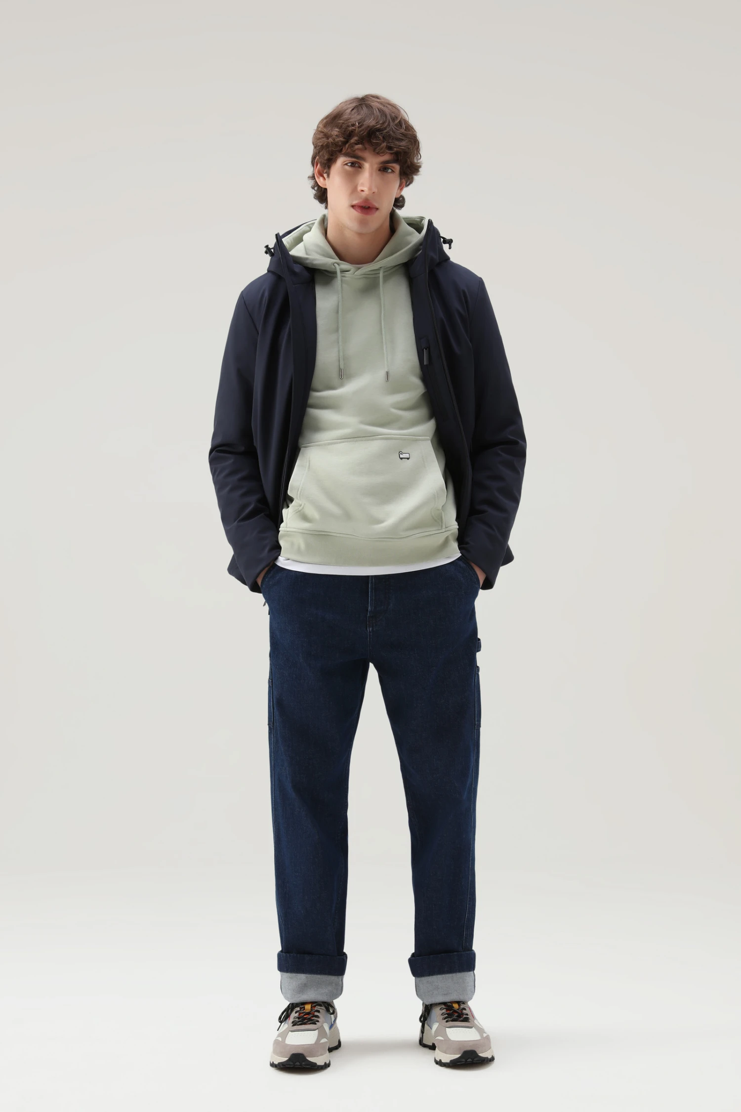 Woolrich Giacca Pacific In Softshell - Uomo - Blu 4 Woolrich Giacca Pacific In Softshell - Uomo - Blu - immagine 2