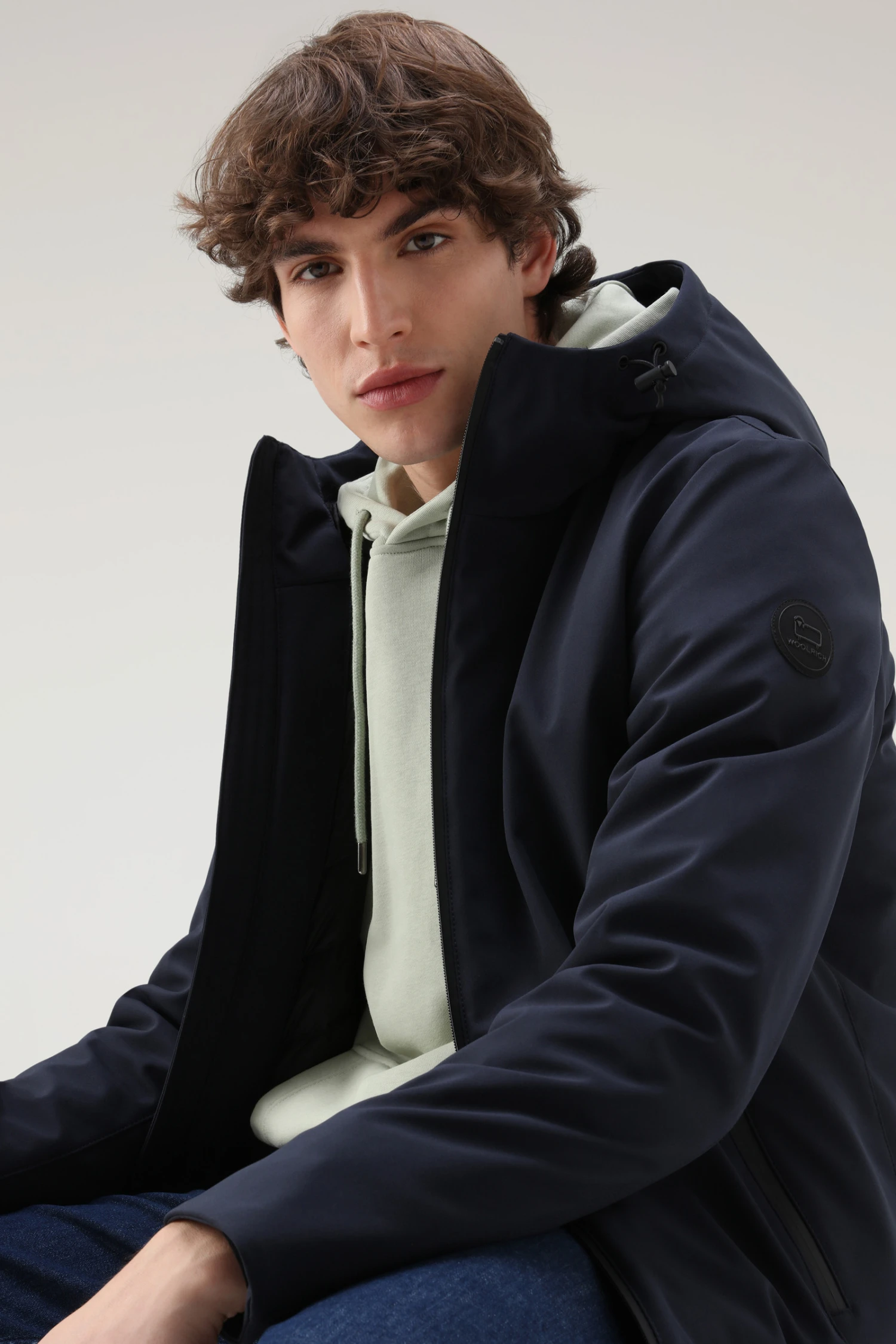 Woolrich Giacca Pacific In Softshell - Uomo - Blu 6 Woolrich Giacca Pacific In Softshell - Uomo - Blu - immagine 4