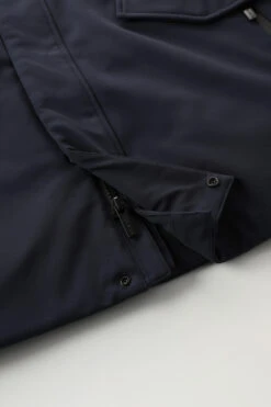 Woolrich Cappotto Barrow Mac In Softshell - Uomo - Blu -Offerta Economica Vestiario CFWOOU0501MRUT2735 3989 9