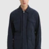 Woolrich Giacca Field Crew In Cotone Morbido Tinto In Capo - Uomo - Blu -Offerta Economica Vestiario CFWOOU0543MRUT2876 3989