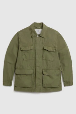 Woolrich Giacca Field Crew In Cotone Morbido Tinto In Capo - Uomo - Verde -Offerta Economica Vestiario CFWOOU0543MRUT2876 6098 3