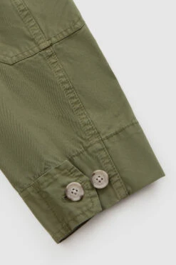 Woolrich Giacca Field Crew In Cotone Morbido Tinto In Capo - Uomo - Verde -Offerta Economica Vestiario CFWOOU0543MRUT2876 6098 8