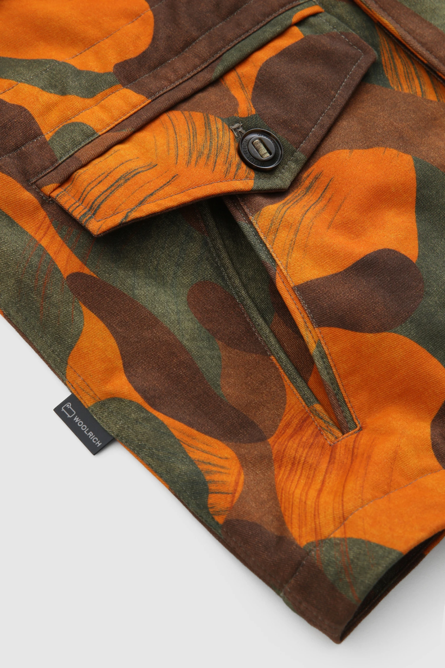 Woolrich Giacca Easton Field Camouflage In Cotone - Uomo - Arancione 11 Woolrich Giacca Easton Field Camouflage In Cotone - Uomo - Arancione - immagine 9