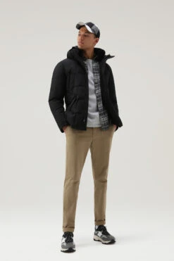 Woolrich Giacca Blizzard Field In Ramar Cloth - Uomo - Nero -Offerta Economica Vestiario CFWOOU0621MRUT0001 BLK 1