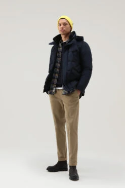 Woolrich Giacca Blizzard Field In Ramar Cloth - Uomo - Blu -Offerta Economica Vestiario CFWOOU0621MRUT0001 MLB 1
