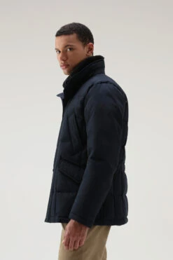Woolrich Giacca Blizzard Field In Ramar Cloth - Uomo - Blu -Offerta Economica Vestiario CFWOOU0621MRUT0001 MLB 3
