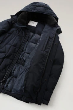 Woolrich Giacca Blizzard Field In Ramar Cloth - Uomo - Blu -Offerta Economica Vestiario CFWOOU0621MRUT0001 MLB 9