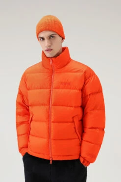 Piumino In Nylon Ripstop Serving The People / Woolrich - Uomo - Rosso