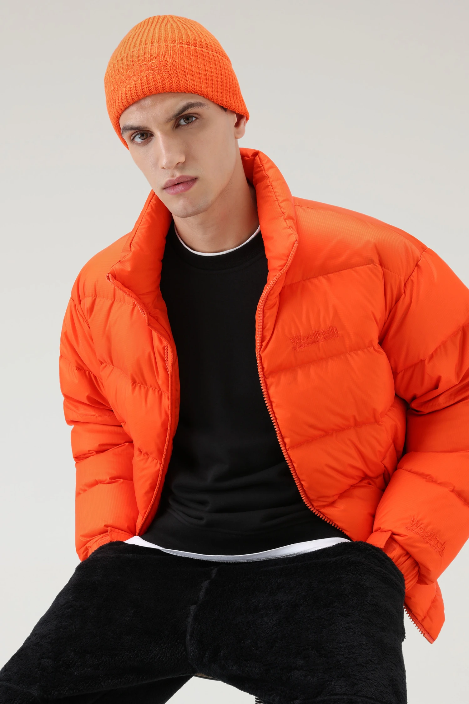 Piumino In Nylon Ripstop Serving The People / Woolrich - Uomo - Rosso 6 Piumino In Nylon Ripstop Serving The People / Woolrich - Uomo - Rosso - immagine 4