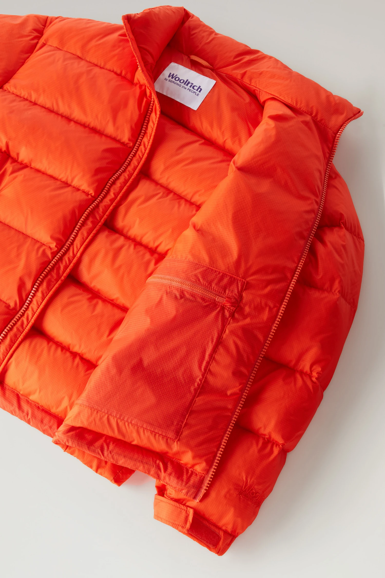 Piumino In Nylon Ripstop Serving The People / Woolrich - Uomo - Rosso 12 Piumino In Nylon Ripstop Serving The People / Woolrich - Uomo - Rosso - immagine 10