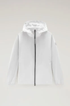 Woolrich Giacca Pacific Impermeabile Con Cappuccio - Uomo - Bianco -Offerta Economica Vestiario CFWOOU0693MRUT3280 1582 4