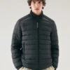 Woolrich Piumino Leggero Bering Tech In Microfibra - Uomo - Nero