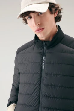 Woolrich Piumino Leggero Bering Tech In Microfibra - Uomo - Nero -Offerta Economica Vestiario CFWOOU0697MRUT2635 100 3