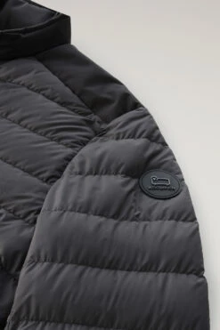 Woolrich Piumino Leggero Bering Tech In Microfibra - Uomo - Nero -Offerta Economica Vestiario CFWOOU0697MRUT2635 100 7
