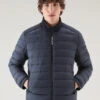 Woolrich Piumino Leggero Bering Tech In Microfibra - Uomo - Blu -Offerta Economica Vestiario CFWOOU0697MRUT2635 3989