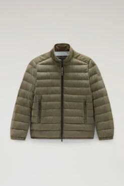 Woolrich Piumino Leggero Bering Tech In Microfibra - Uomo - Verde -Offerta Economica Vestiario CFWOOU0697MRUT2635 614 4