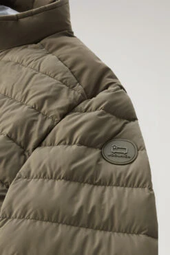 Woolrich Piumino Leggero Bering Tech In Microfibra - Uomo - Verde -Offerta Economica Vestiario CFWOOU0697MRUT2635 614 7