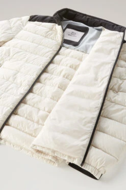 Woolrich Piumino Leggero Bering Tech In Microfibra - Uomo - Bianco -Offerta Economica Vestiario CFWOOU0697MRUT2635 8743 10