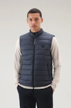 Woolrich Gilet Sundance Trapuntato - Uomo - Blu