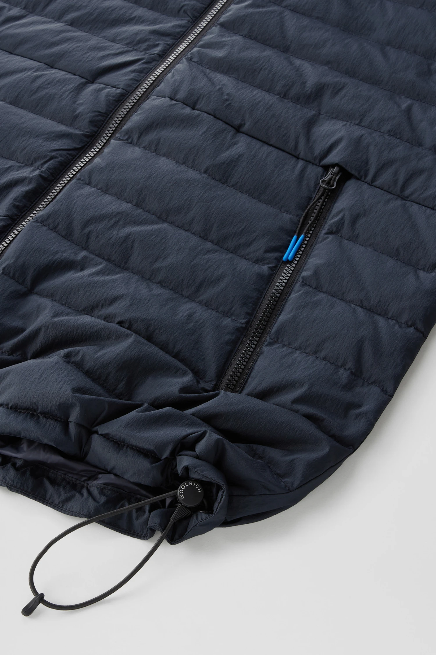 Woolrich Giacca Hybrid In Nylon Crinkle Con Trapuntatura Frontale E Cappuccio - Uomo - Blu 12 Woolrich Giacca Hybrid In Nylon Crinkle Con Trapuntatura Frontale E Cappuccio - Uomo - Blu - immagine 10