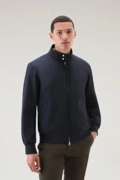 Woolrich Bomber Cruiser In Light Eco Ramar - Uomo - Blu